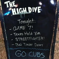 Photo taken at The High Dive by Nick S. on 11/3/2016