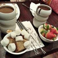 Photo taken at Max Brenner Chocolate Bar by Kin L. on 7/17/2015