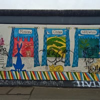 Photo taken at Berlin City Tour – East Side Gallery (O2-World) by Alina K. on 10/25/2014
