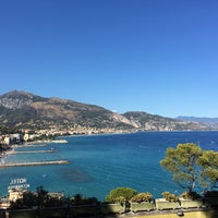 Photo taken at Plage de Roquebrune Cap Martin by Eugne D. on 8/22/2016