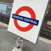 Photo taken at Hendon Central London Underground Station by Sasha Y. on 2/1/2016