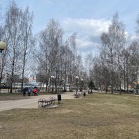 Photo taken at Аллея на пересечении ул. Можайского и бул. Гусева by Алиса В. on 4/14/2021