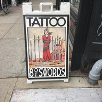 Photo taken at Eight of Swords Tattoo by Nicole V. on 5/18/2018