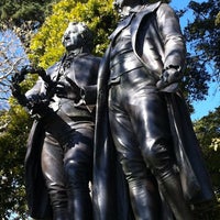 Photo taken at Goethe &amp;amp; Schiller Statue by Andreas B. あ. on 4/20/2013