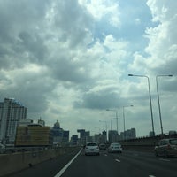 Photo taken at Rama IX Toll Plaza by Bow M. on 4/2/2017