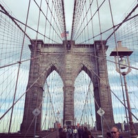Photo taken at Brooklyn Bridge by Dmitriy I. on 4/25/2015