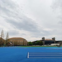 Photo taken at 等々力補助陸上競技場 by Taiga S. on 3/28/2021