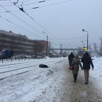 Photo taken at Трамвайна станція «Семена Скляренка» by Валерия Р. on 2/13/2017