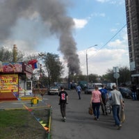 Photo taken at пожар на Олонецкой by Evgeno K. on 4/30/2014
