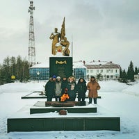 Photo taken at Памятник героям-воинам Советской Армии by Кристиан М. on 3/10/2018