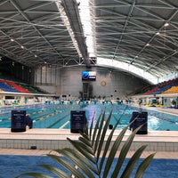 Photo taken at Sydney Olympic Park Aquatic Centre by Esben Theis J. on 1/28/2018