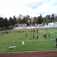 Photo taken at Estadio Joaquín Amaro by Rodrigo C. on 9/28/2014