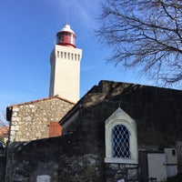 Photo taken at Phare de la Garoupe by Helene on 1/26/2020