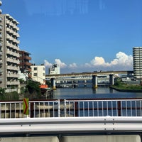 Photo taken at 高浜橋 by Hiroshi K. on 9/6/2019