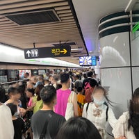 Photo taken at People&amp;#39;s Square Metro Station by Amber Z. on 7/30/2023
