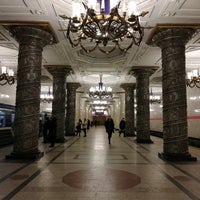 Photo taken at metro Avtovo by Alina I. on 12/29/2020
