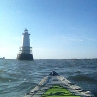 Photo taken at Great Beds Lighthouse by Tiana R. on 10/14/2012
