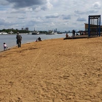 Photo taken at Пляж в парке «Северное Тушино» by Наталья on 8/16/2020