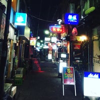 Photo taken at Shinjuku Golden-gai by Eri I. on 12/26/2015