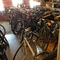 Photo taken at Mello Velo Bicycle Shop and Café by Chris F. on 4/18/2013