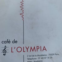 Photo taken at Café de l&amp;#39;Olympia by Lulu A. on 9/2/2023