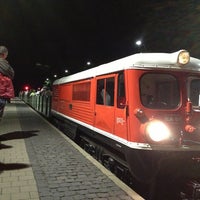 Photo taken at Parkeisenbahn Großer Garten - Hauptbahnhof An der gläsernen Manufaktur by Martin G. on 7/13/2013