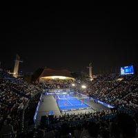 Photo taken at Dubai Duty Free Dubai Tennis Championships by Humaid B. on 11/5/2022