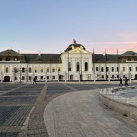 Photo taken at Hodžovo námestie by Martin O. on 11/23/2021