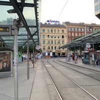 Photo taken at Julius Tandler-Platz by Martin O. on 6/16/2019