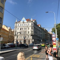 Photo taken at Krymská (tram, bus) by Martin O. on 8/10/2017