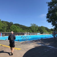 Photo taken at Tooting Bec Lido by Mark G. on 8/2/2019