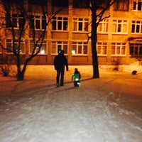 Photo taken at Сквер у школы by Olesia N. on 2/18/2015