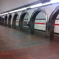 Photo taken at metro Akademicheskaya by Ксюнька Д. on 10/18/2015