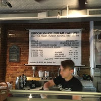 Photo taken at Brooklyn Ice Cream Factory - Greenpoint by Phil M. on 7/9/2017