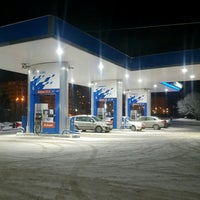 Photo taken at Газпромнефть АЗС № 12 by Лидия С. on 2/12/2021