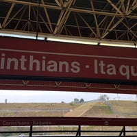 Photo taken at Estação Corinthians-Itaquera (Metrô) by Ivens R. on 10/4/2017