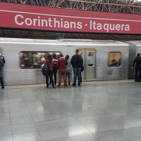 Photo taken at Estação Corinthians-Itaquera (Metrô) by Ivens R. on 10/3/2017