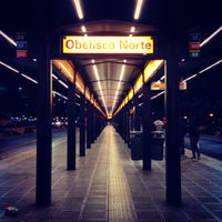 Photo taken at Metrobus - Estación Obelisco Norte by Leonel V. on 3/24/2014