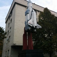 Photo taken at Памятник С.П. Королёву by Mikhail B. on 10/12/2014