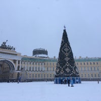 Photo taken at Palace Square by Алексей К. on 1/1/2018