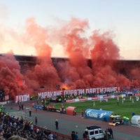 Photo taken at Rajko Mitić Stadium by Jiří Č. on 9/6/2015