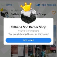 Photo taken at Father &amp;amp; Son Barber Shop by In Vitis Veritas on 4/23/2022