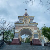 Photo taken at Триумфальная арка by Татьяна П. on 5/9/2021