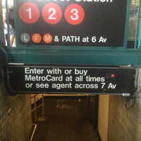Photo taken at MTA Subway - 14th St (1/2/3) by Jason A. on 5/30/2015