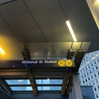 Photo taken at MTA Subway - Whitehall St (R/W) by Jason A. on 4/23/2021