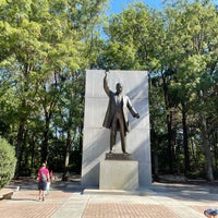Photo taken at Theodore Roosevelt Island Memorial Plaza by Michael B. on 9/6/2021