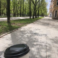 Photo taken at Аллея на Комсомольском проспекте by superpupsa on 5/25/2018