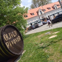 Photo taken at Olivův pivovar by B V. on 5/14/2016