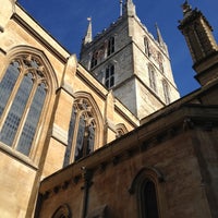 Photo taken at Southwark Cathedral by Tony P. on 4/21/2013