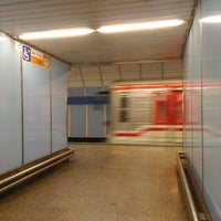 Photo taken at Metro =B= Vysočanská by Tereza on 7/11/2017